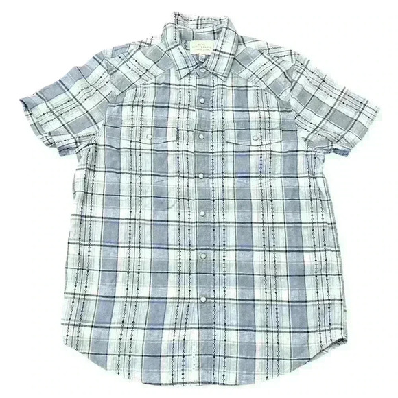 Lucky Brand Western Pearl Snap Button Down, Size S - Picture 1 of 6